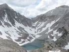 Slide Lake with WCP9 and Caulkens Peak above.
