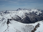A view of Diamond Peak from the summit of Bell Mountain.