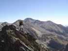 Sean standing on the summit of the Little Matterhorn.