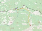 Map of the route, 6 miles and 2000' gain round trip.