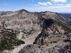 View of the ridge from Waterfall Creek Peak to Sheepeater Mountain.