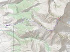 Map of the route, around 8 miles and 5300' gain round trip.