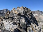 Final scramble to the summit of Boulder Lake Peak.