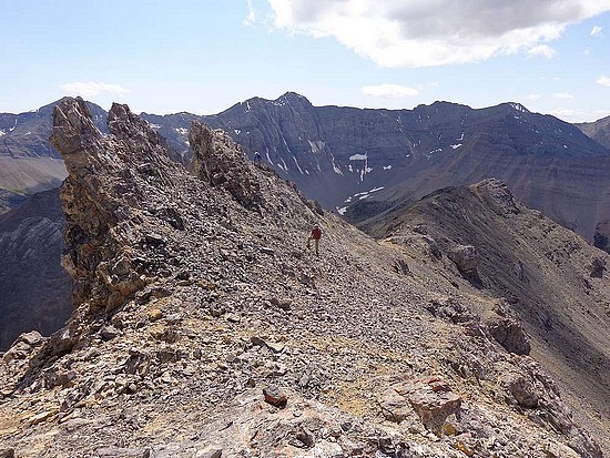 Cleft Peak summit ridge.