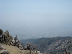 Looking down on Ontario CA and the sprawling Inland Empire, about 8000' below us.