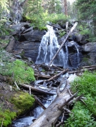 One of several waterfalls we passed while descending the North Fork of Big Creek.