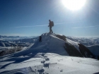 John on the summit of Hutton Peak.