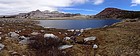 Panoramic view from the south end of Gaylor Lake. Gaylor Peak on the right.
