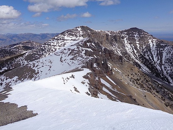 View of Shril Peak from Gloved Peak.
