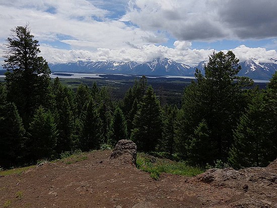 Grand View Point views of the Tetons