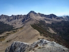 The ridge that connects Blackmon and Patterson, with Castle Peak in the background.
