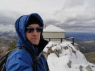 Dave on the summit of Lookout Mountain, splattski style.