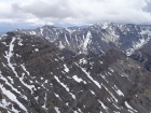 The view to the east is dominated by USGS Peak (to the right in this photo).