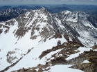 Nearing the summit of McIntyre Peak, with Jacqueline Peak in the background.