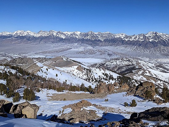 View of the Lost Rivers from Mackay Peak.