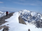 Pat nearing the summit of Mount McCaleb.