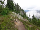 Fun section of trail along the summit ridge.