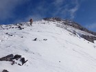 Climbing the west ridge of McGowan Peak.