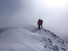 Initially cloudy on the summit of McGowan Peak.