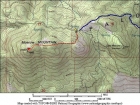 Map of the route, covering about 2 miles round trip.
