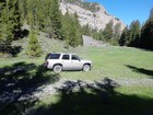 Back at the trailhead, end of the road at 8100' in Christian Gulch.