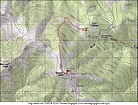 Map of our route, about 4 miles and 1500' elevation gain.