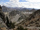 Amazing view of the southern Sawtooths during our descent.