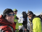 Splattski style shot of the four of us on the summit.