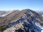 Ebony Peak as seen from Ivory Peak.