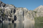 The cliffs behind Noisy Lake.