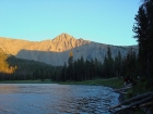 Alpenglow on WCP-5, from Swimm Lake.