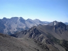The view from WCP-3 includes The Chinese Wall, Caulkens Peak, WCP-9, D.O. Lee Peak, WCP-6, WCP-7, & WCP-5.