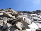 Boulder and slabs were plentiful on the way up Fremont Peak.
